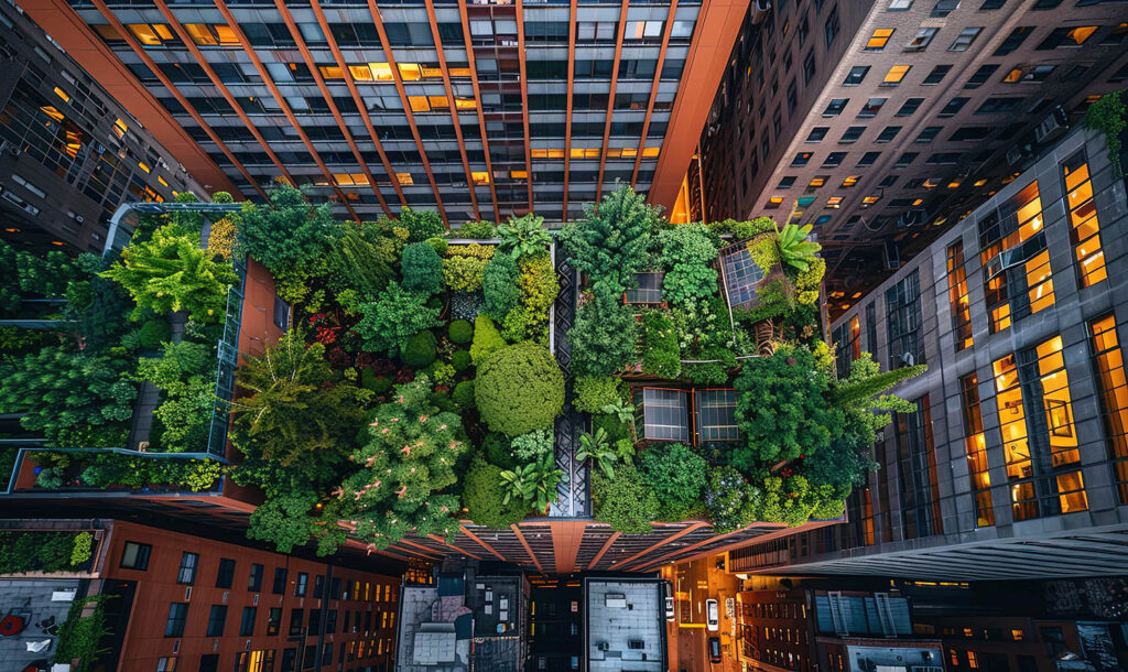 Resiliencia urbana ante el cambio climático · Edificios y vegetación